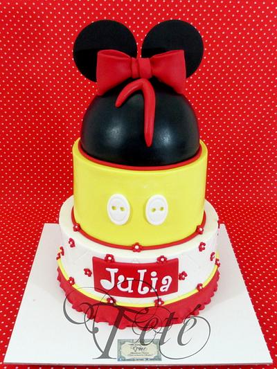 Mickey Minnie cake - Cake by Teté Cakes Design