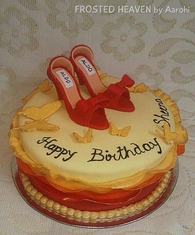 Little red heels - Cake by aarohi misra