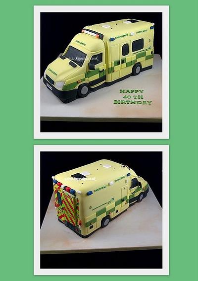 Ambulance Cake for Paramedic - Cake by Kays Cakes