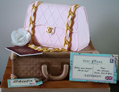 Chanel Bag and Suitcase Cake - Cake by Cheeky Munch Cakes