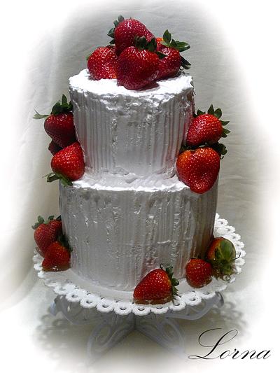  Strawberry cake.. - Cake by Lorna