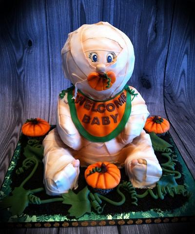 Mummy baby shower cake - Cake by Skmaestas