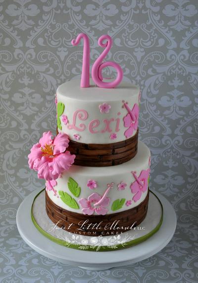 Luau Theme 16th Birthday Cake - Cake by Stephanie