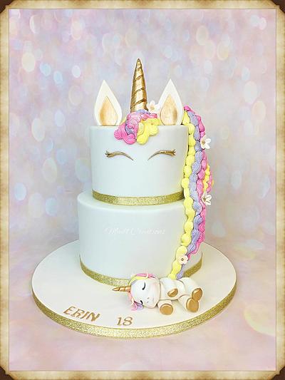 The evolution of the unicorn cake - Cake by Cindy Sauvage 