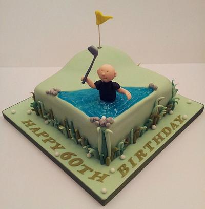 Golfer Cake - Cake by Sarah Poole