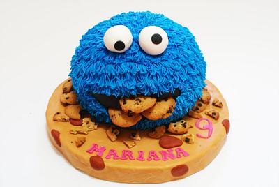 Cookie Monster - Cake by Lia Russo
