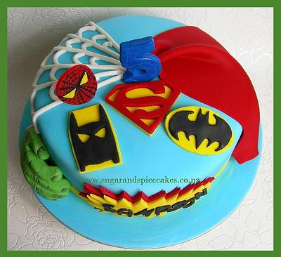 Last Minute Super Heroes Cake! Wish I had time for figurines!!! - Cake by Mel_SugarandSpiceCakes