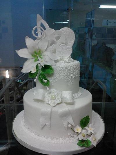 Wedding Cake  - Cake by 7th Heaven Cakes