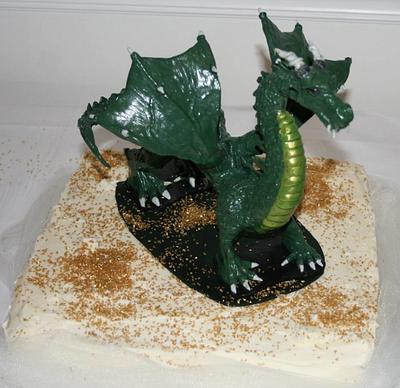 Dragon groom's cake - Cake by Poey