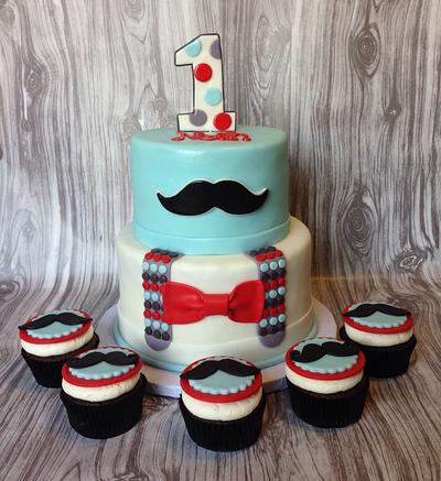 Little Gentlemen's 1st Birthday - Cake by Jennifer Duran 