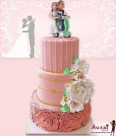 Wedding cake - Cake by Auxai Tartas