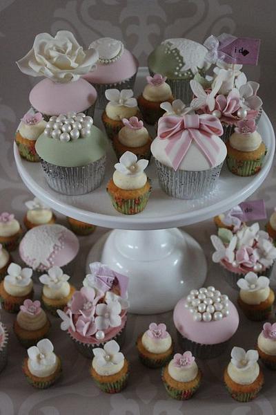 Vintage Wedding Cupcakes. - Cake by Dulcie Blue Bakery ~ Chris