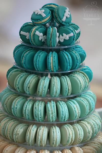 ombre macarons tower  - Cake by Lucya 