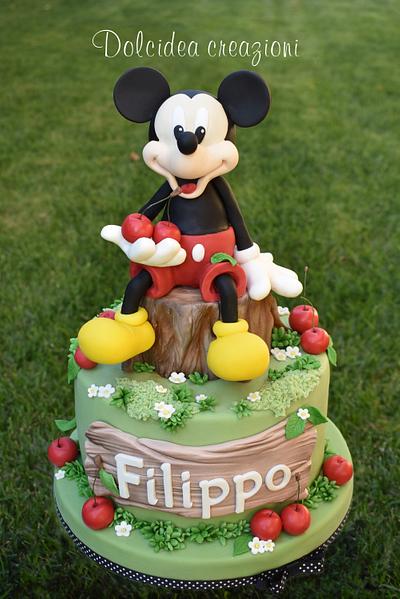 Mickey mouse with cherries - Cake by Dolcidea creazioni