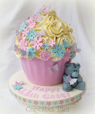 Tatty Teddy themed giant cupcake - Cake by Janice Baybutt