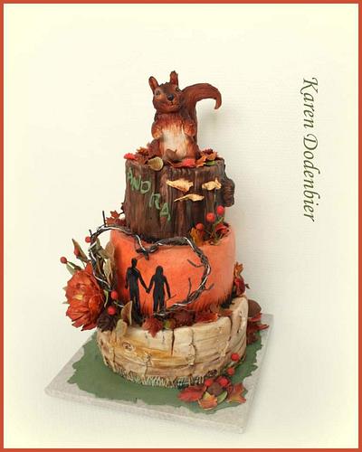 Forest Fall cake - Cake by Karen Dodenbier