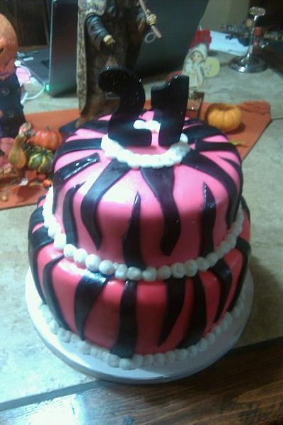 21st Birthday Cake - Cake by beth78148