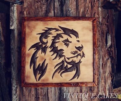 Rustic Lion  - Cake by Vintique Cakes (Anita) 