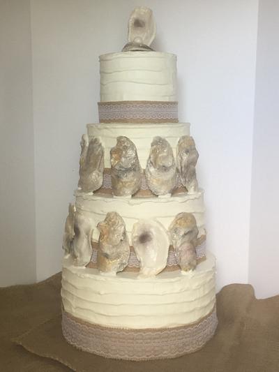 Oyster Louisiana style Wedding Cake - Cake by SweetArt 