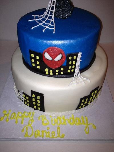 spider man - Cake by tasteeconfections