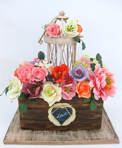 LOVE - Cake by Mina Bakalova