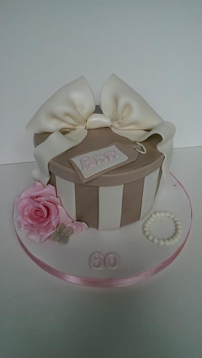 Simple Hat Box Cake - Cake by Jenny Dowd