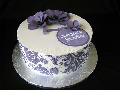 purple damask - Cake by Soraya Avellanet