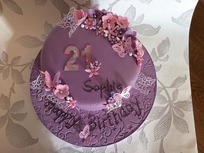21st birthday cake - Cake by Samantha Dean