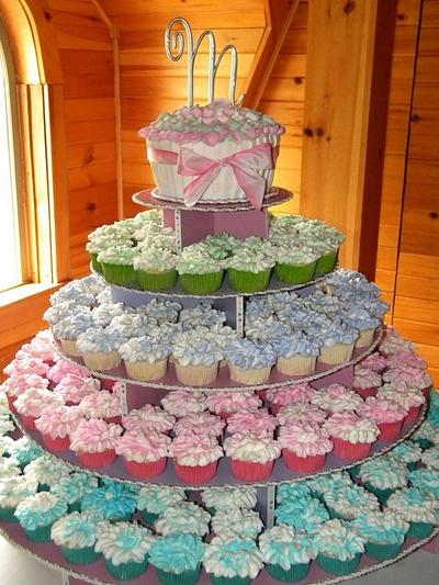 Wedding Cupcake tower  - Cake by Jennifer Leonard