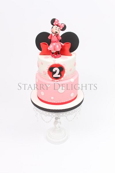 Minnie Mouse cake  - Cake by Starry Delights