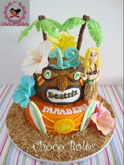 Luau Cake - Cake by ChocoBolos