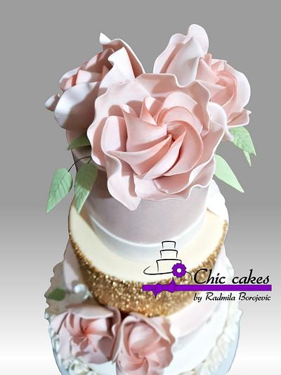 Ruffle wedding cakes - Cake by Radmila