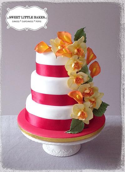 Summer wedding/celebration cake. - Cake by SLBakes