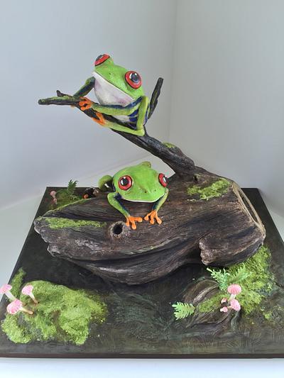 Frogs on a Log - Cake by Kristy How