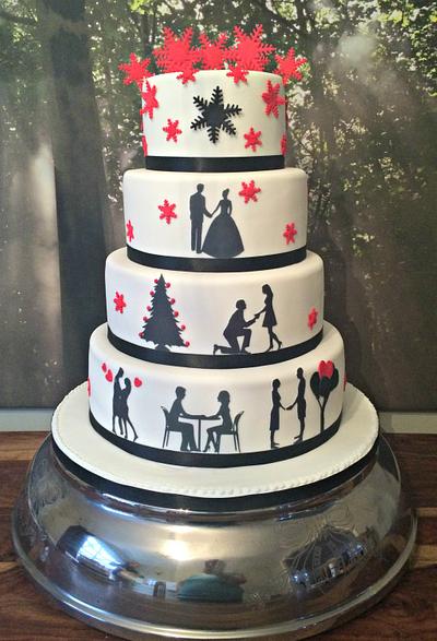 Silhouette love story - Cake by Corleone