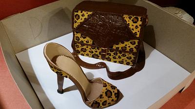 Cake Purse & Fondant Shoe - Cake by Smittycakes