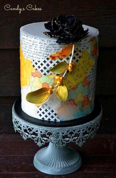 decoupage - Cake by candyscakes