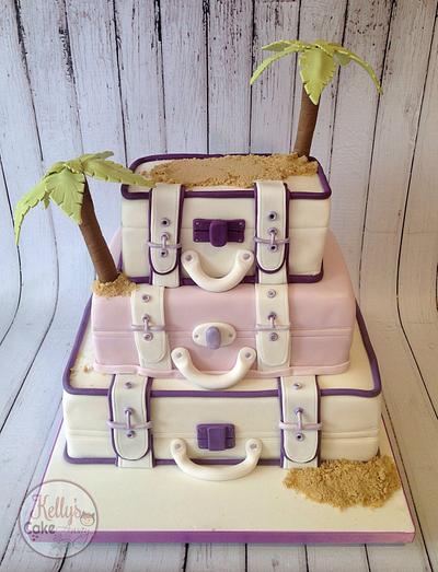 Suitcase wedding cake  - Cake by Kelly Hallett
