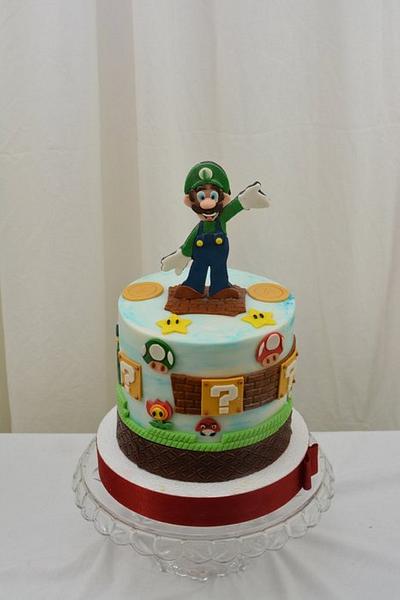 Luigi Cake - Cake by Sugarpixy
