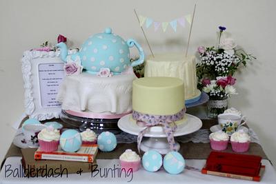 Tea Party Wedding Cakes - Cake by Ballderdash & Bunting