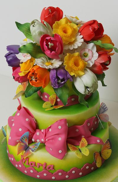 Spring flowers to Mary - Cake by Viorica Dinu