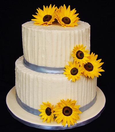 Sunflowers! - Cake by Kendra's Country Bakery