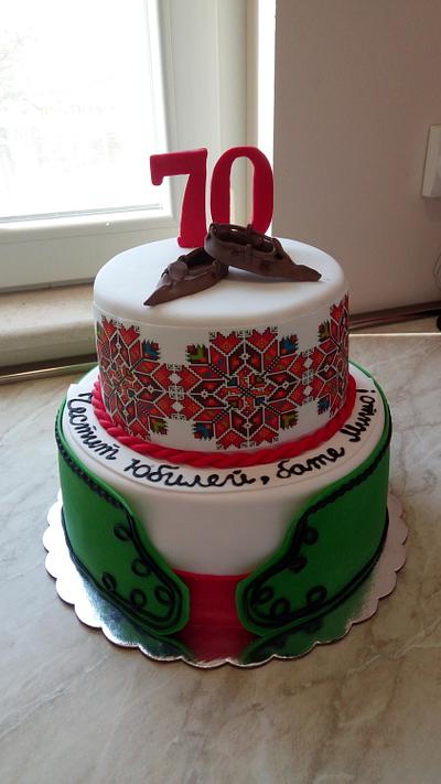 Bulgarian embroidery cake - Cake by Pavlina