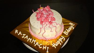 Rare Orchids on a Cake!! - Cake by Marilyn mary