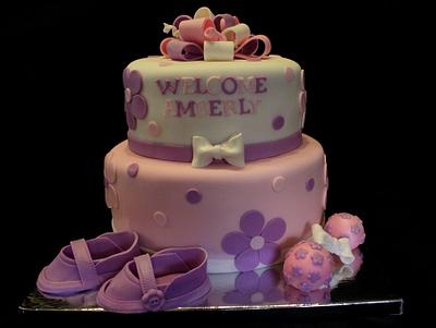 Girly Babyshower Cake  - Cake by Jewell Coleman