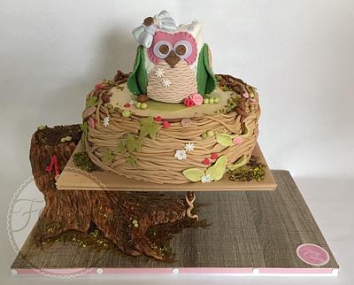 Chillin owl's mom - Cake by fancy cakery