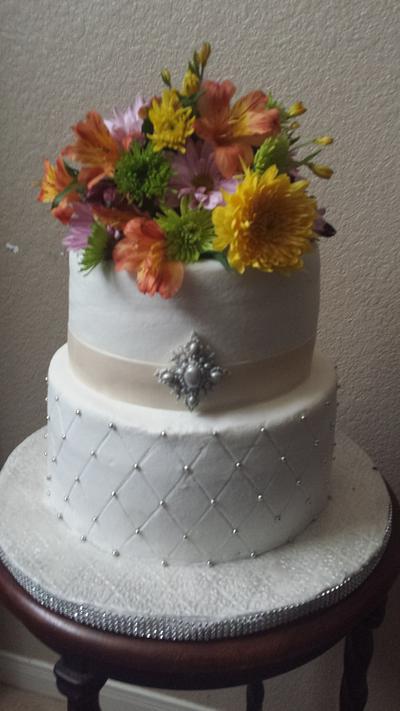 Fall floral - Cake by Caking Around Bake Shop
