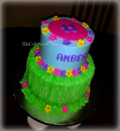 Luau Birthday Cake - Cake by My Cake Sweet Dreams