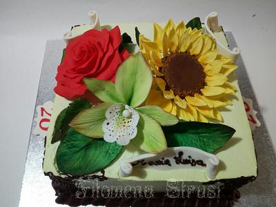 Flower cake - Cake by Filomena