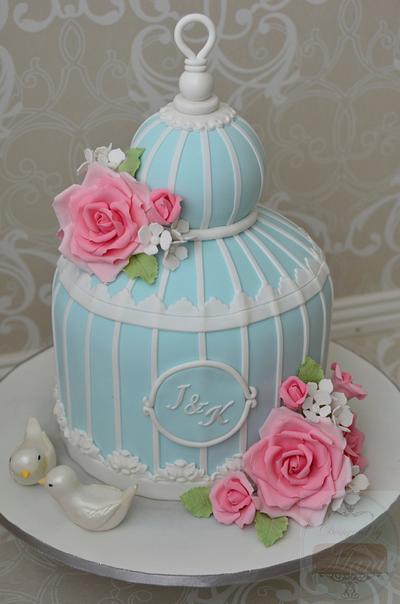 Bird Cage Wedding cake - Cake by designed by mani